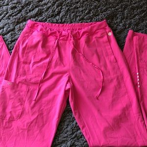 Women’s pink Barco scrub pants.